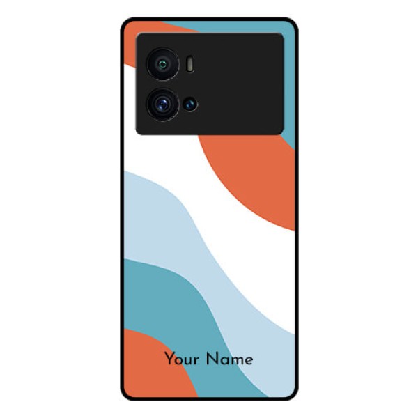 iQOO 9 Pro 5G Custom Glass Mobile Case - coloured Waves Design
