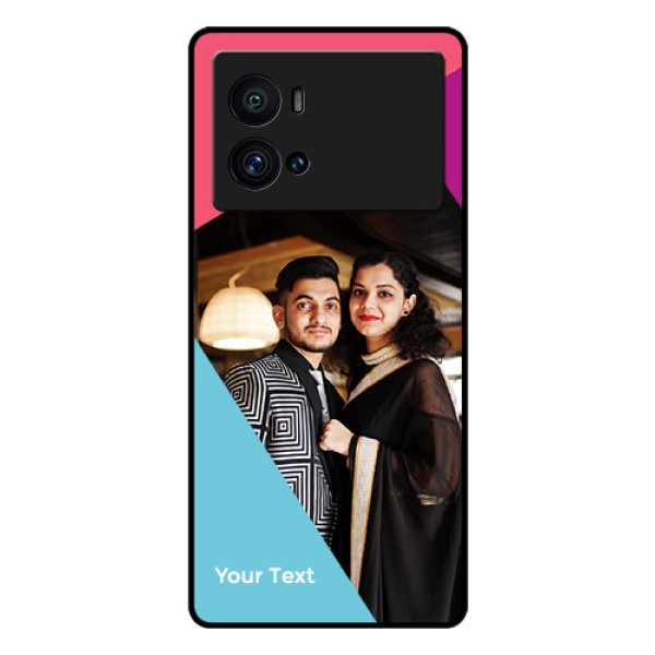 iQOO 9 Pro 5G Custom Glass Mobile Case - Stacked Triple colour Design iQOO 9 Pro 5G Custom Glass Mobile Case - Stacked Triple colour Design