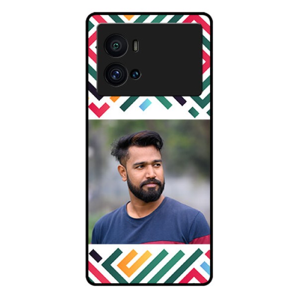iQOO 9 Pro 5G Personalized Glass Phone Case - Colorful Maze Pattern Design iQOO 9 Pro 5G Personalized Glass Phone Case - Colorful Maze Pattern Design