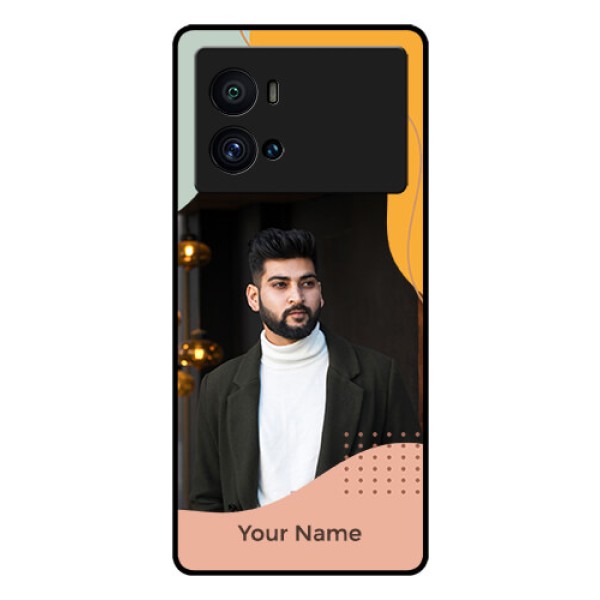 iQOO 9 Pro 5G Personalized Glass Phone Case - Tri-coloured overlay design iQOO 9 Pro 5G Personalized Glass Phone Case - Tri-coloured overlay design