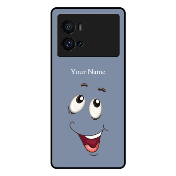 iQOO 9 Pro 5G Photo Printing on Glass Case - Laughing Cartoon Face Design iQOO 9 Pro 5G Photo Printing on Glass Case - Laughing Cartoon Face Design
