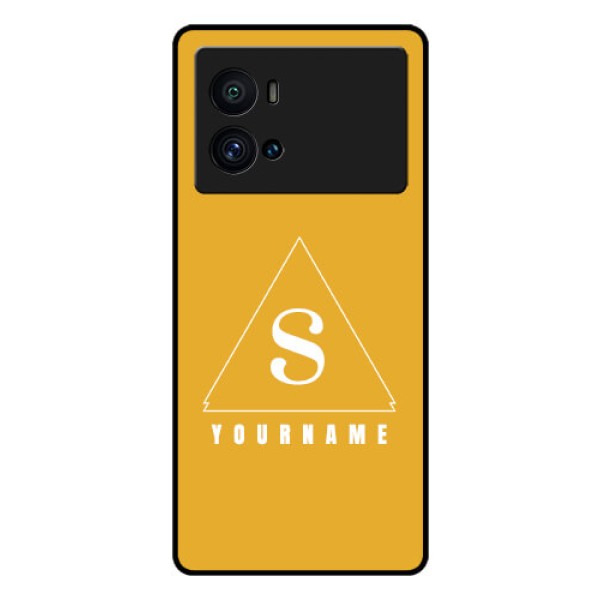 iQOO 9 Pro 5G Personalized Glass Phone Case - simple triangle Design