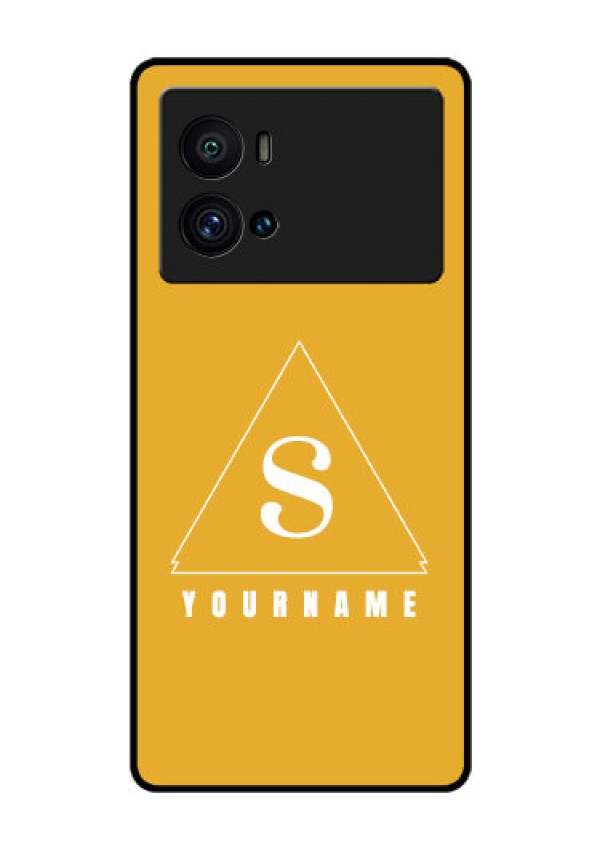 iQOO 9 Pro 5G Personalized Glass Phone Case - simple triangle Design