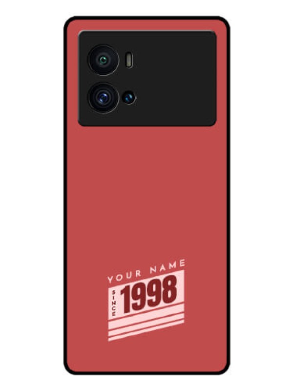 Custom iQOO 9 Pro 5G Custom Glass Phone Case - Red custom year of birth Design