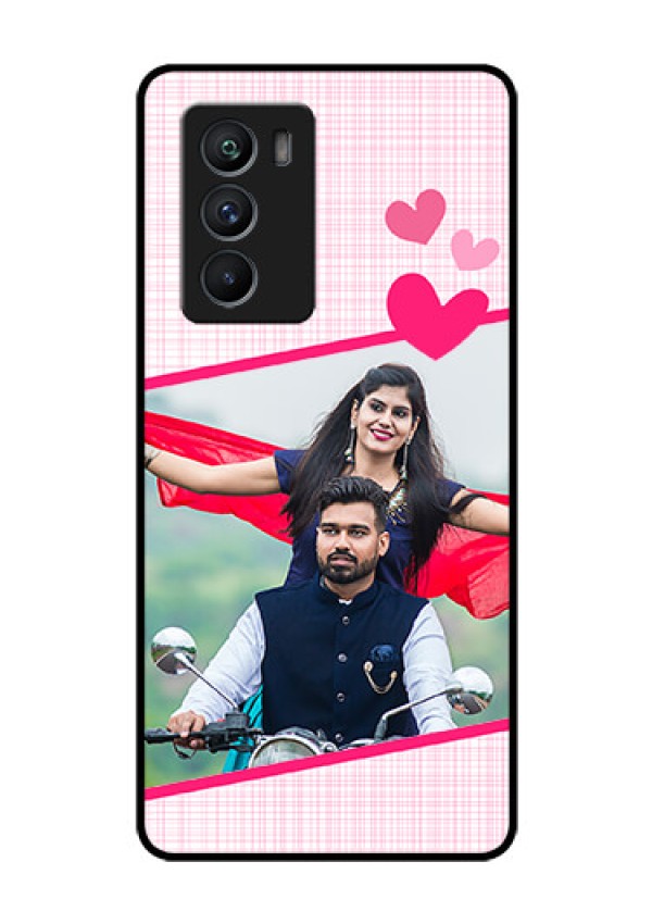iQOO 9 SE 5G Custom Glass Phone Case - Love Shape Heart Design