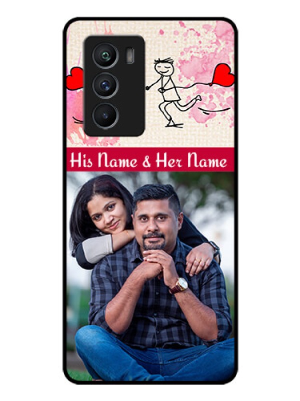 Custom iQOO 9 SE 5G Photo Printing on Glass Case - You and Me Case Design