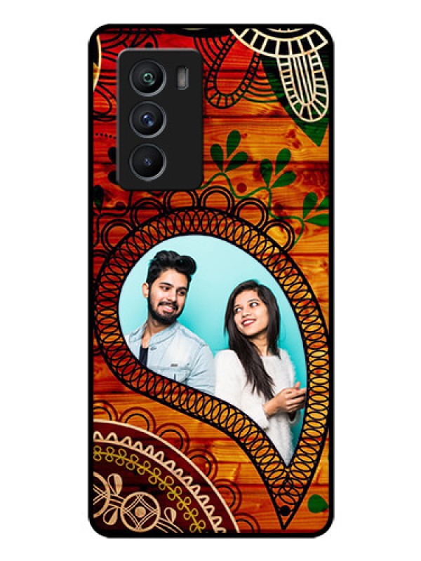 Custom iQOO 9 SE 5G Personalized Glass Phone Case - Abstract Colorful Design