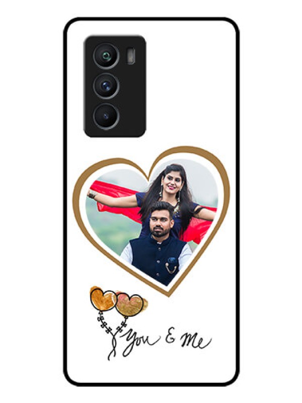 Custom iQOO 9 SE 5G Custom Glass Mobile Case - You & Me Design