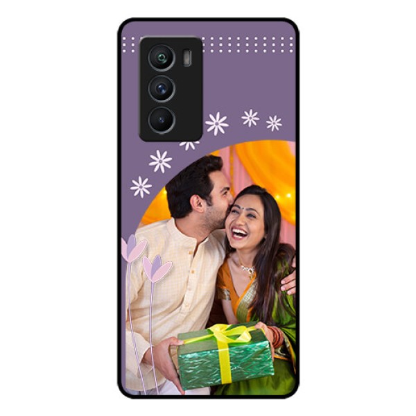 iQOO 9 SE 5G Custom Glass Mobile Case - Lavender flowers design