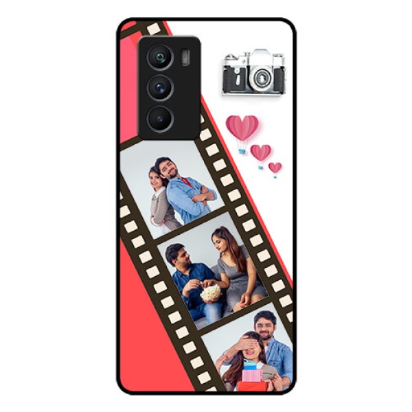 iQOO 9 SE 5G Personalized Glass Phone Case - 3 Image Holder with Film Reel iQOO 9 SE 5G Personalized Glass Phone Case - 3 Image Holder with Film Reel