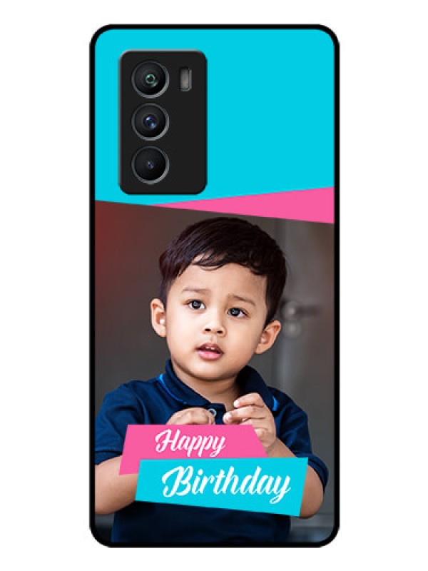 Custom iQOO 9 SE 5G Personalized Glass Phone Case - Image Holder with 2 Color Design