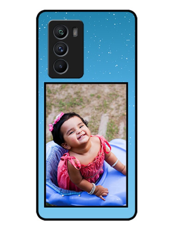 Custom iQOO 9 SE 5G Custom Glass Mobile Case - Wave Pattern Colorful Design