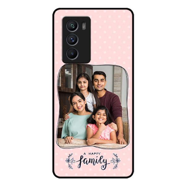 iQOO 9 SE 5G Custom Glass Phone Case - Family with Dots Design