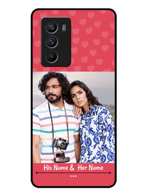 Custom iQOO 9 SE 5G Photo Printing on Glass Case - Simple Love Design