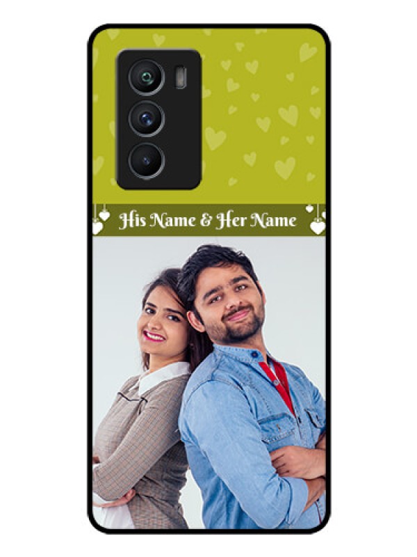 Custom iQOO 9 SE 5G Custom Glass Phone Case - You & Me Heart Design