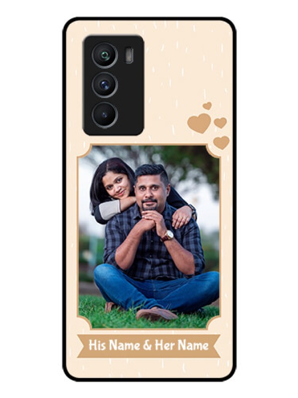 Custom iQOO 9 SE 5G Custom Glass Phone Case - with confetti love design