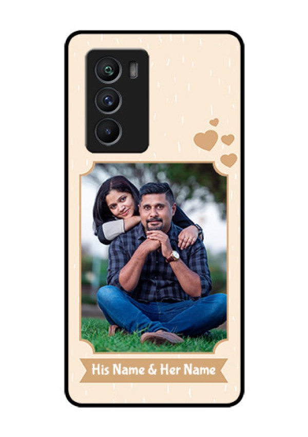 iQOO 9 SE 5G Custom Glass Phone Case - with confetti love design