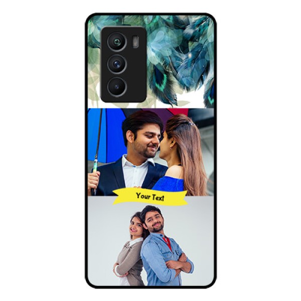 iQOO 9 SE 5G Personalized Glass Phone Case - Image with Boho Peacock Feather Design iQOO 9 SE 5G Personalized Glass Phone Case - Image with Boho Peacock Feather Design