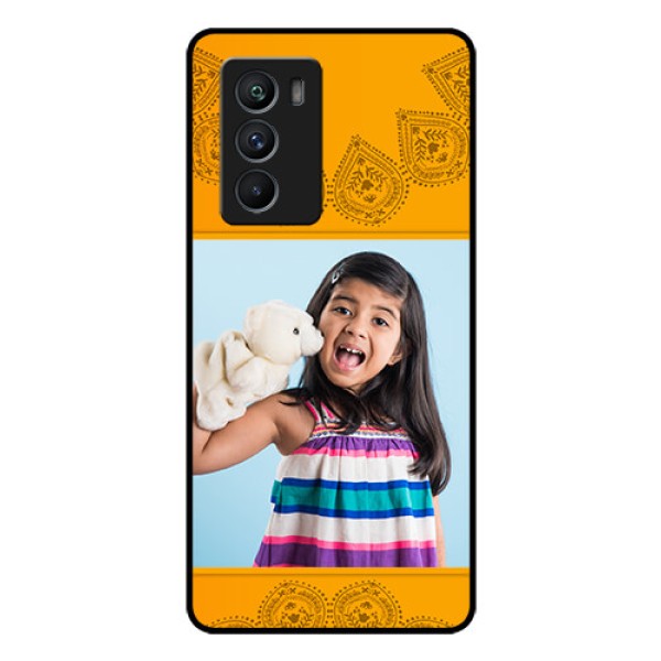iQOO 9 SE 5G Personalized Glass Phone Case - Photo Wedding Design