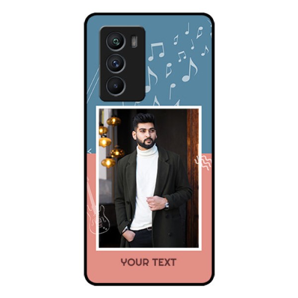 iQOO 9 SE 5G Photo Printing on Glass Case - with Color Musical Note Design iQOO 9 SE 5G Photo Printing on Glass Case - with Color Musical Note Design