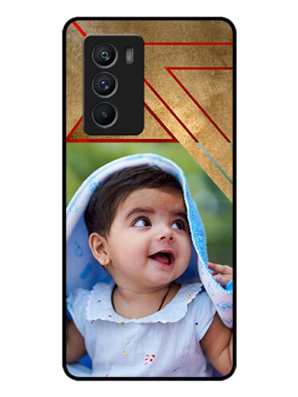 Custom iQOO 9 SE 5G Personalized Glass Phone Case - Gradient Abstract Texture Design