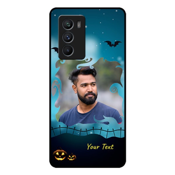 iQOO 9 SE 5G Custom Glass Phone Case - Halloween frame design