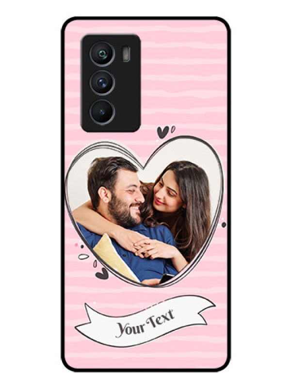 Custom iQOO 9 SE 5G Custom Glass Phone Case - Vintage Heart Design