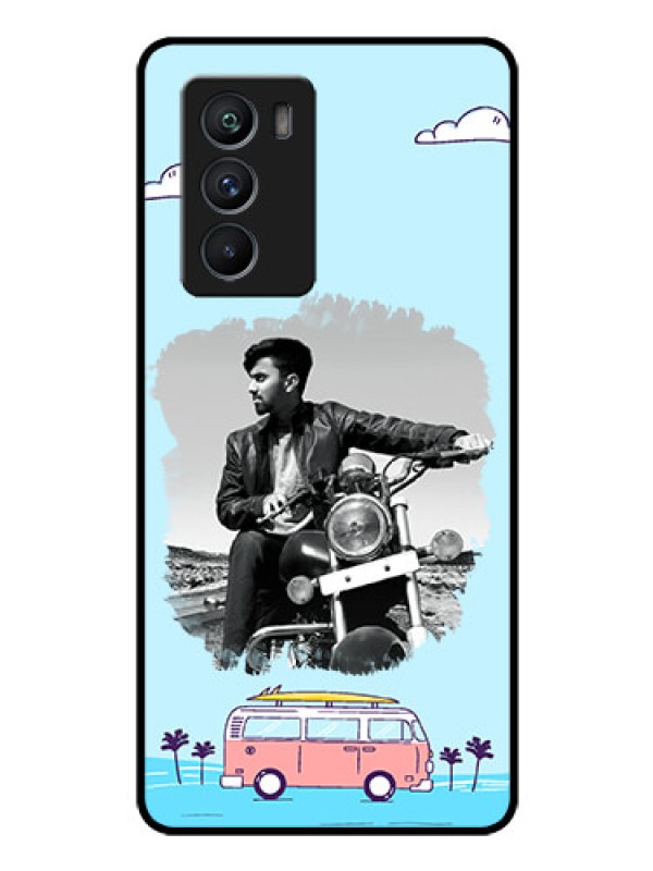 Custom iQOO 9 SE 5G Photo Printing on Glass Case - Travel & Adventure Design