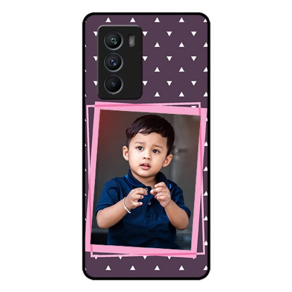 iQOO 9 SE 5G Custom Glass Mobile Case - Triangle Pattern Dotted Design iQOO 9 SE 5G Custom Glass Mobile Case - Triangle Pattern Dotted Design