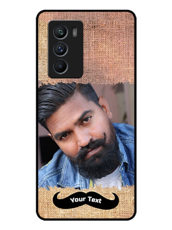 Custom iQOO 9 SE 5G Personalized Glass Phone Case - with Texture Design