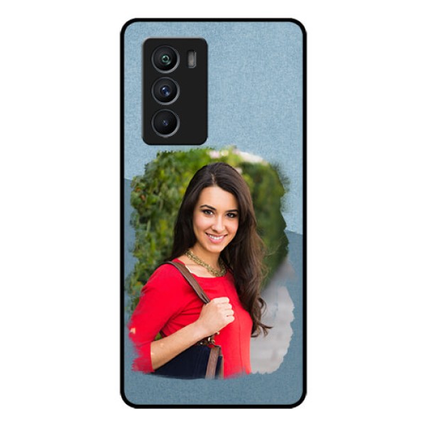 iQOO 9 SE 5G Custom Glass Mobile Case - Grunge Line Art Design