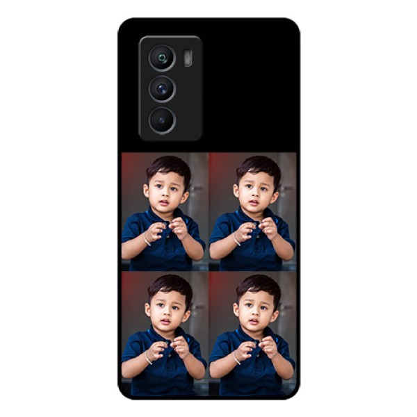 iQOO 9 SE 5G 4 Image Holder on Glass Mobile Cover