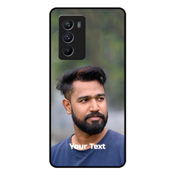 iQOO 9 SE 5G Glass Mobile Cover: Photo with Text