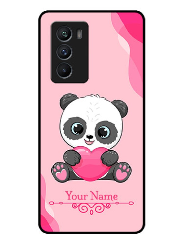 Custom iQOO 9 SE 5G Custom Glass Mobile Case - Cute Panda Design