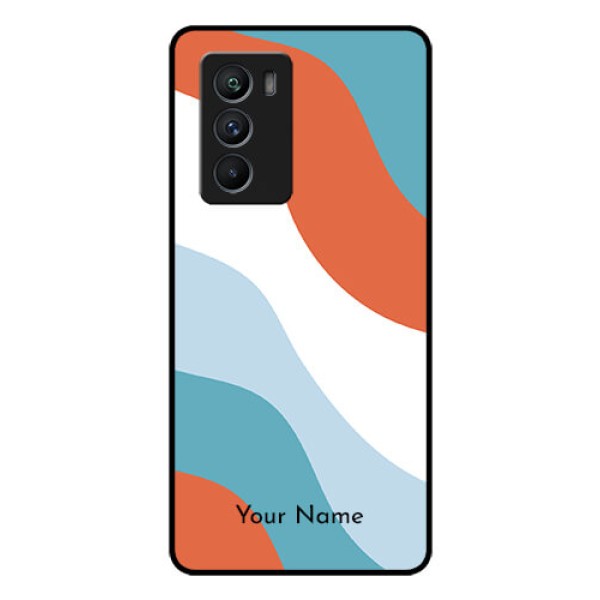 iQOO 9 SE 5G Custom Glass Mobile Case - coloured Waves Design
