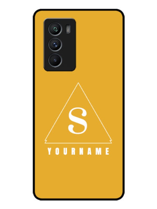 Custom iQOO 9 SE 5G Personalized Glass Phone Case - simple triangle Design