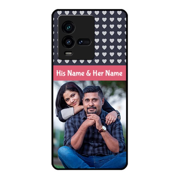 iQOO 9T 5G Custom Glass Mobile Case - Love Symbols Design