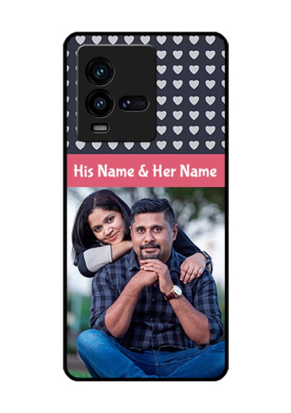 iQOO 9T 5G Custom Glass Mobile Case - Love Symbols Design
