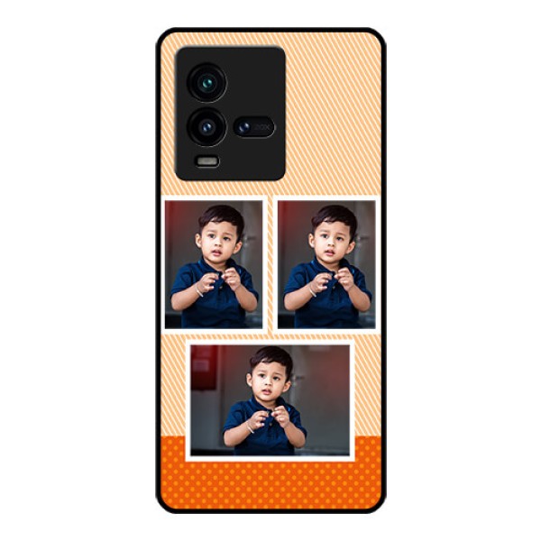 iQOO 9T 5G Photo Printing on Glass Case - Bulk Photos Upload Design