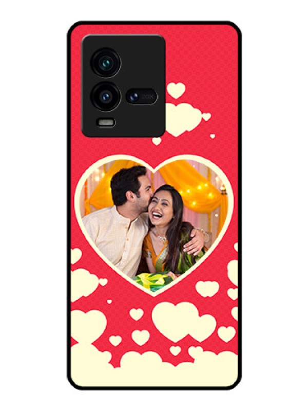 Custom iQOO 9T 5G Custom Glass Mobile Case - Love Symbols Phone Cover Design