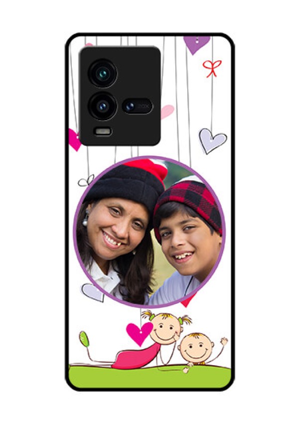iQOO 9T 5G Photo Printing on Glass Case - Cute Kids Phone Case Design