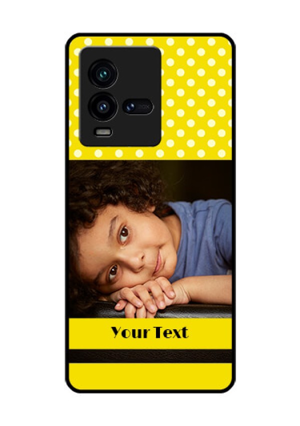 iQOO 9T 5G Custom Glass Phone Case - Bright Yellow Case Design