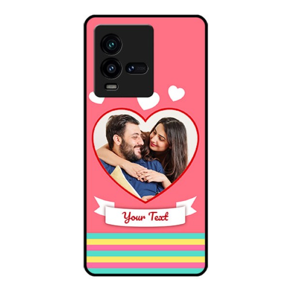 iQOO 9T 5G Photo Printing on Glass Case - Love Doodle Design