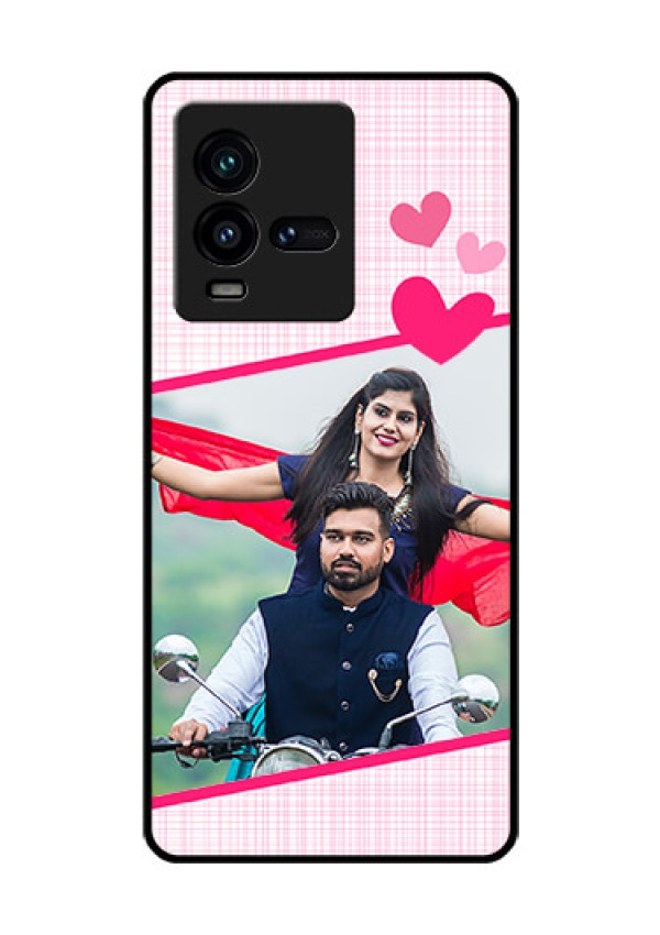 iQOO 9T 5G Custom Glass Phone Case - Love Shape Heart Design