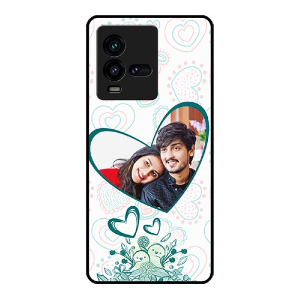 iQOO 9T 5G Photo Printing on Glass Case - Premium Couple Design