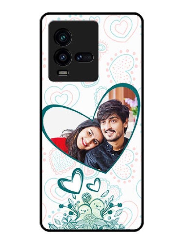 Custom iQOO 9T 5G Photo Printing on Glass Case - Premium Couple Design