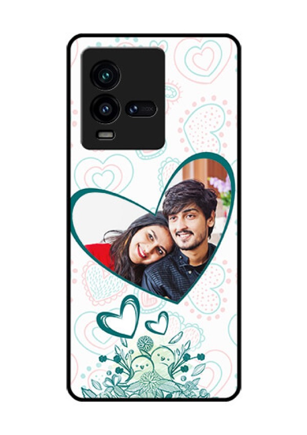 iQOO 9T 5G Photo Printing on Glass Case - Premium Couple Design