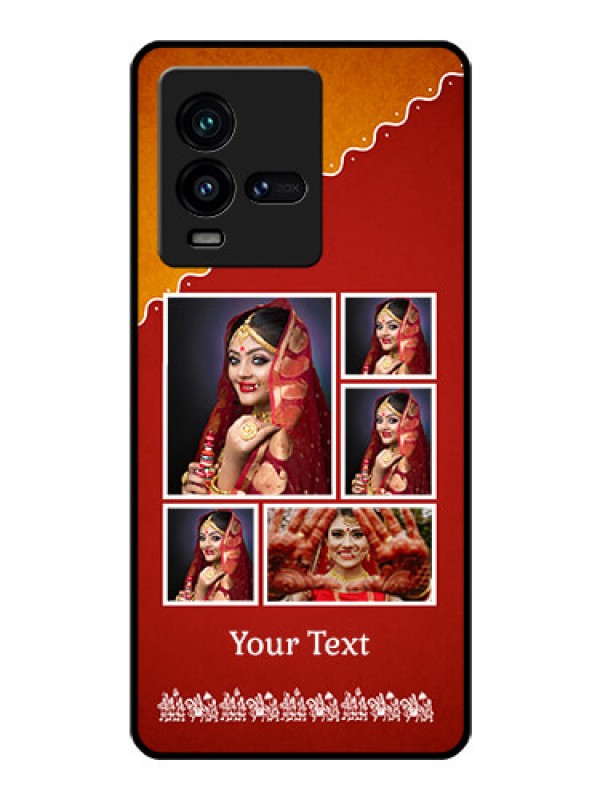 Custom iQOO 9T 5G Personalized Glass Phone Case - Wedding Pic Upload Design