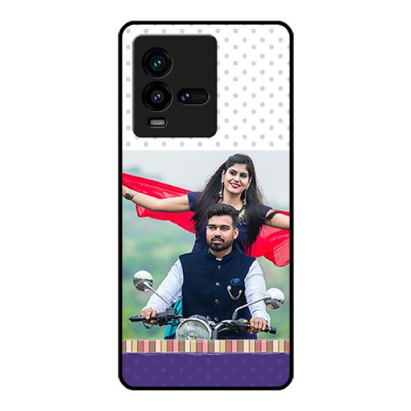 iQOO 9T 5G Photo Printing on Glass Case - Cute Family Design