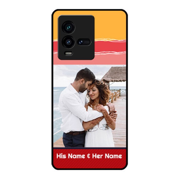 iQOO 9T 5G Custom Glass Mobile Case - Colorful Case Design